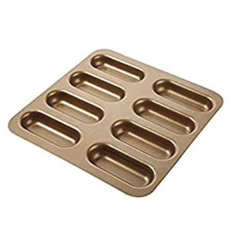 Bandeja antiaderente, pan perro caliente 8 P