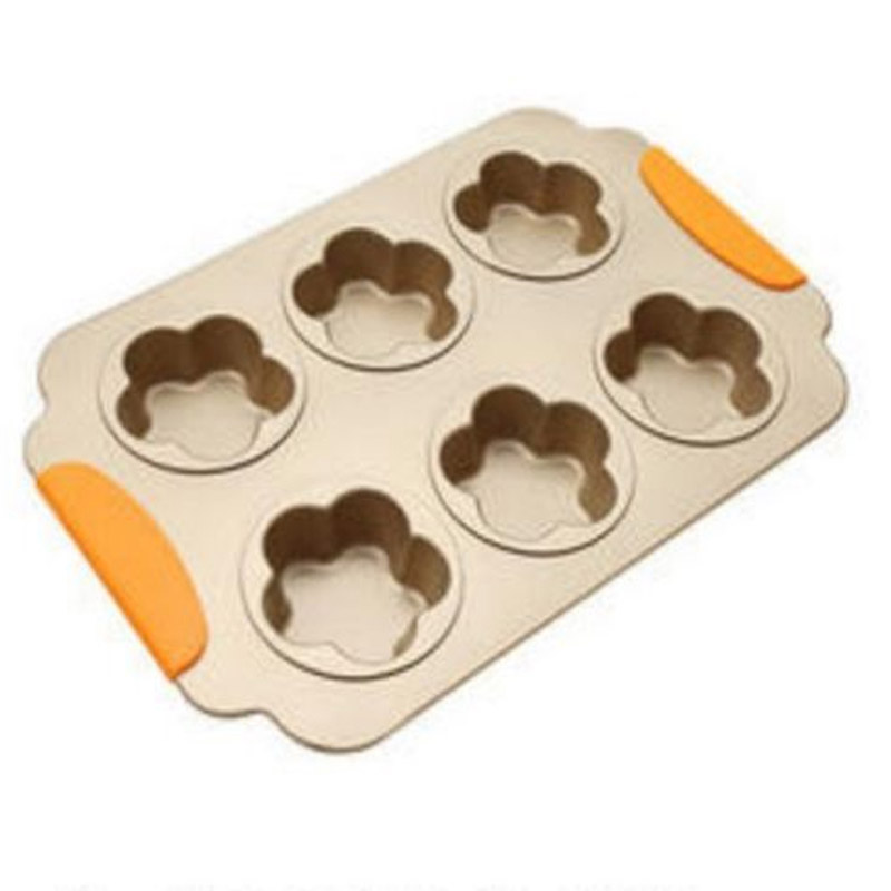 Bandeja antiaderente,Flor 6 P