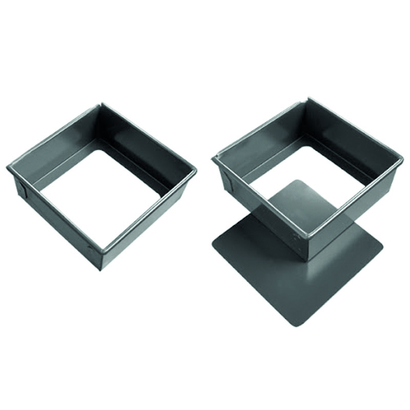 MOLDE RECTANGULAR PARA TORTA 8, FONDO REMOVIBLE
