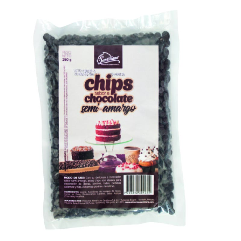 Chips de Semi-amargo 250g