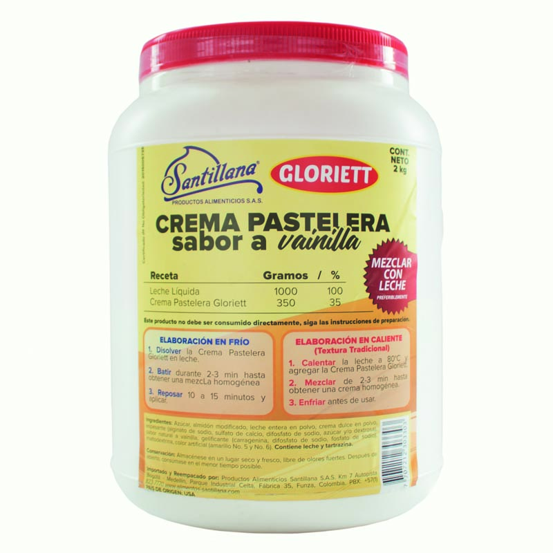 Crema pastelera Gloriet 2kg