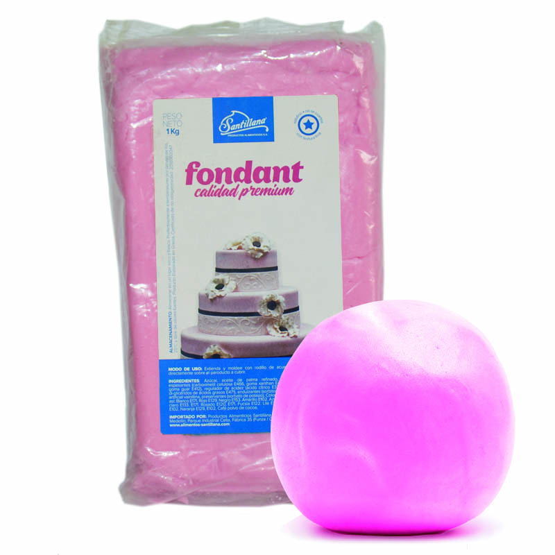 Fondant Rosado 1kg