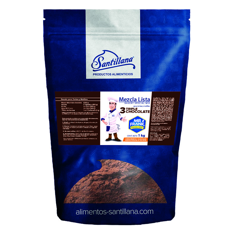 Premezcla Mr. Frank Triple Chocolate 1kg